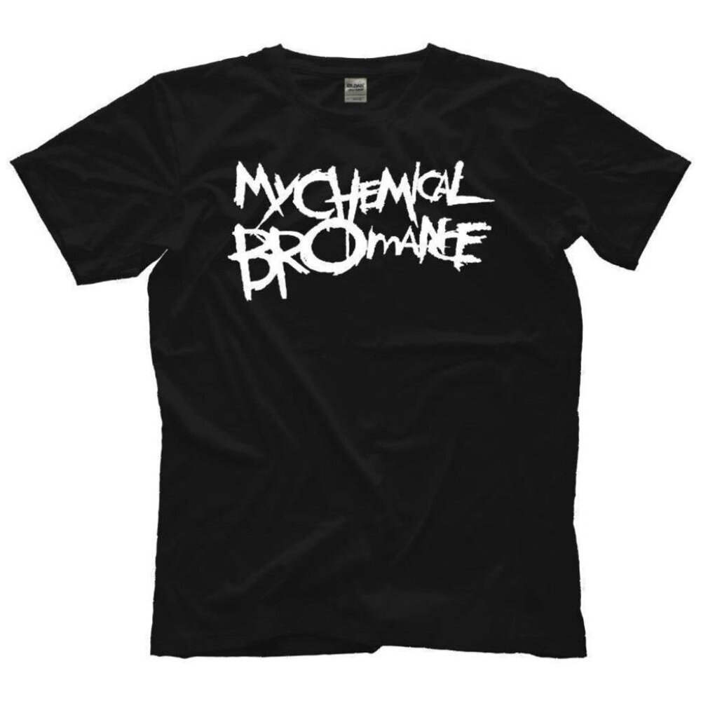 Broseph 042 My Chemical Bromance White Text Black Humor Fan Style T-Shirt 165